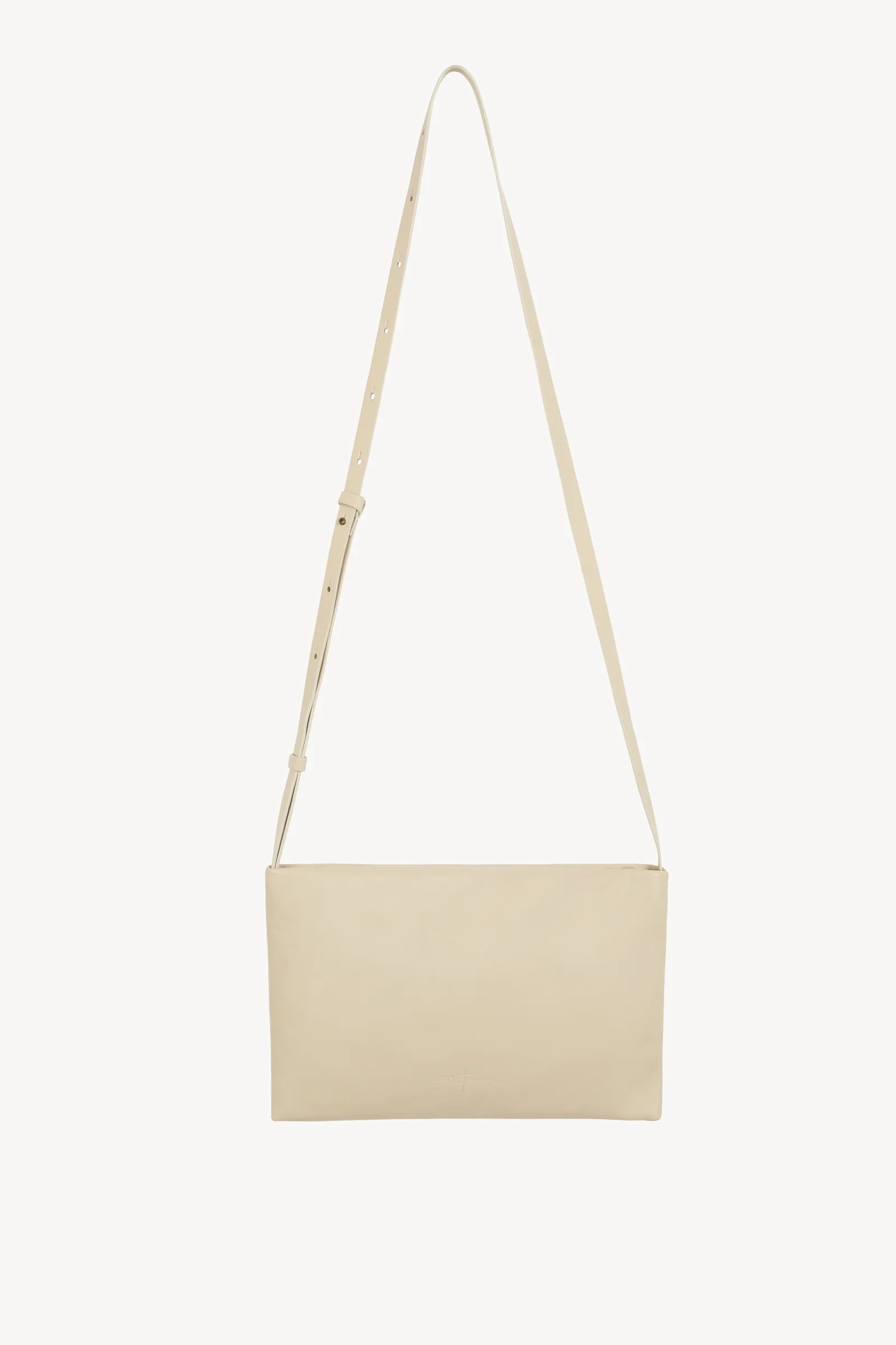 Myla, bolso bandolera de cuero marfil